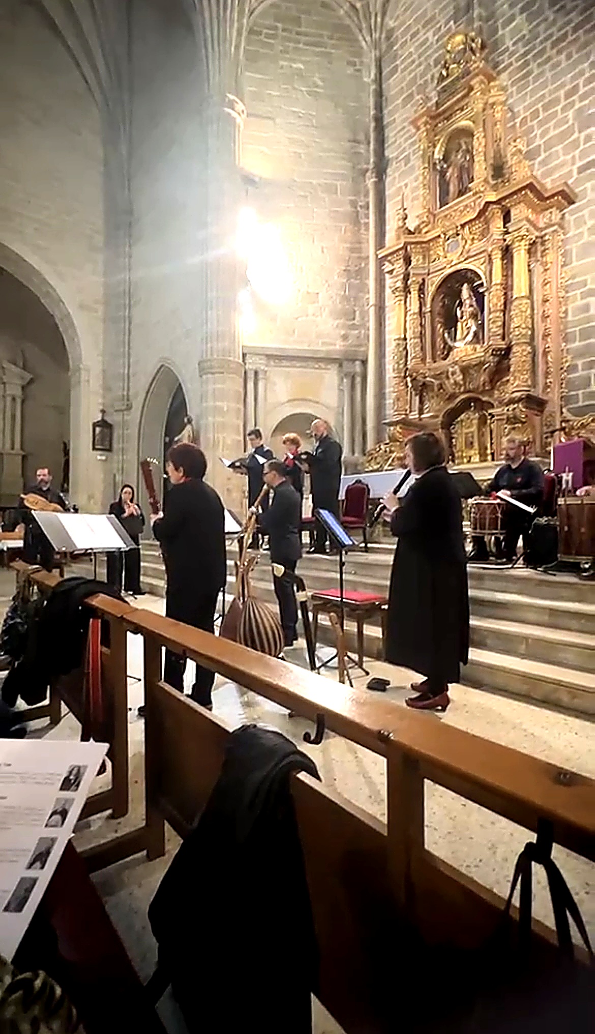 Albura Flautas de Pico interpretando música renacentista en Miranda de Ebro, Castilla y León